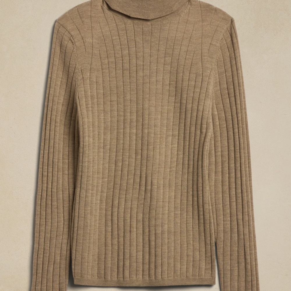 Banana Republic | Nezha Merino Turtleneck Sweater - Picture 2 of 7